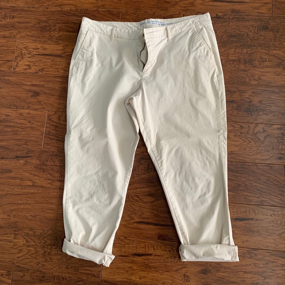 SALE❗️White Skinny Boyfriend Khakis